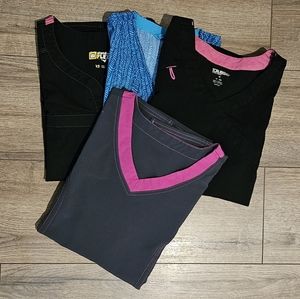 Lightly Worn- SCRUBSTAR/CARHARTT -Lot of 4-  Ripstop, various, Size XS